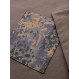Ombre Men's cotton t-shirt with printed pocket - dark olive | Shoptok.si