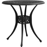  3-dijelni bistro set od lijevanog aluminija crni | shoptok.hr