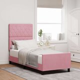vidaXL Postelja Roza 80x200 cm Samet, (22049680) | Shoptok.si