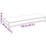  Set jastučića za palete 2 pcs Antracit 120 x 40 x 8 cm | shoptok.hr