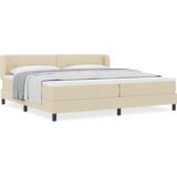  Zložljivo ležišče z vzmetnico Krema 200x200 cm Tkanina, (22053031) | Shoptok.si