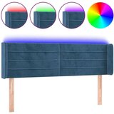  LED posteljno vzglavje temno modro 147x16x78/88 cm žamet, (20935914) | Shoptok.si