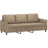  3-dijelni set sofa s jastucima boja cappuccina od umjetne kože | shoptok.hr
