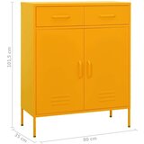 Ormarić Omara za shranjevanje gorčično rumena 80x35x101,5 cm jeklo, (20620950) | Shoptok.si