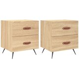  Noćni ormarići 2 kom boja hrasta 40x35x47,5cm konstruirano drvo | shoptok.hr