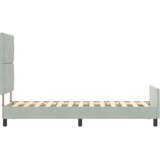  Krevet s opruga kutije Svjetlosiva 80 x 200 cm Baršun | shoptok.hr