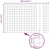 Euro Evropska ograja set Set 2 Pocinkano jeklo 10 x 0.4 metra Trpežna | Shoptok.si