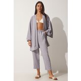 Happiness İstanbul Two-Piece Set - Gray - Relaxed fit cene