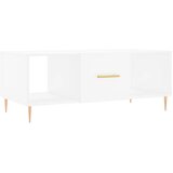 Maison Chic Klubska mizica - kavna mizica - Nizka mizica bela 102x50x40 cm inženirski les, (21754310) | Shoptok.si