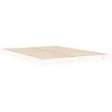  Okvir za krevet bijeli 135 x 190 cm bračni od masivne borovine | shoptok.hr