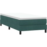 Box Spring Postelja brez vzmetnice Temno zelena 90x210 cm Žamet, (21792081) Cene
