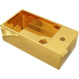 The Living Store Umivalnik z odprtino za odtekanje 49x25x15 cm keramičen zlat - Umivalnik, (21493861) | Shoptok.si