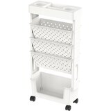 Oem Knjigovni voziček, trdna konstrukcija, enostavno premikanje -BELA, (5000250134) | Shoptok.si