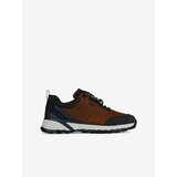 Geox Black-Brown Mens Sneakers with Leather Details Sterrato - Men | shoptok.hr