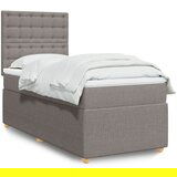 Maison Chic Box spring postelja - Vzmetna postelja z vzmetnico taupe 80x200 cm blago SL23937, (21879921) | Shoptok.si