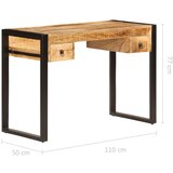  Radni stol s 2 ladice od masivnog drva manga 110 x 50 x 77 cm | shoptok.hr