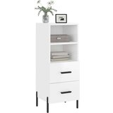 vidaXL Komoda visok sijaj bela 34,5x34x90 cm inženirski les | Shoptok.si