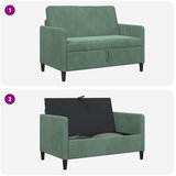 SOFA s pohranom Morska zelena 122 x 78 x 87 cm Poliester | Shoptok.si
