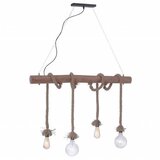 LEUCHTEN DIREKT 15483-18 - Luster na sajli ROPE 4xE27/60W/230V Cene