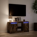  ormarić s LED svjetlima boja hrasta 100x34x50 cm drveni | shoptok.hr