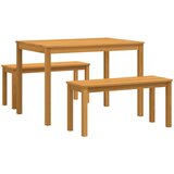  Blagovaonski set 3 kom. Prirodna Čvrsto Hrastovo Drvo | shoptok.hr