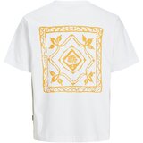 Jack & Jones Majice s kratkimi rokavi JORPAROS Bela | Shoptok.si