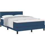  Postelja z vzmetnico z vzmetnico Modra 160 x 200 cm blago, (5000141905) | Shoptok.si