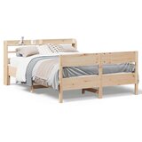 vidaXL Posteljni okvir brez vzmetnice 120x200 cm trdna borovina | Shoptok.si
