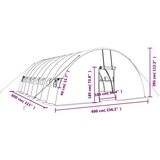  Plastenik s čeličnim okvirom zeleni 48 m² 8 x 6 x 2 85 m | shoptok.hr