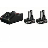 Bosch starter set 2 x akumulator GBA 12V 6,0 Ah + punjač GAL 12V-40 (1600A01B20) Cene
