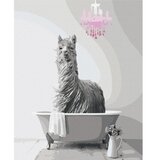  Slika za samostalno slikanje - Lama in the Bathtub 40x50 | shoptok.hr