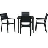  Vrtni set za objed 5 pcs Crna Čelik s prahom premazan | Eponuda.com