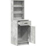  Highboard Betonski sivi 40 x 40,5 x 135 cm Konstruirano drvo | shoptok.hr