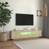 vidaXL TV ormarić s LED svjetlima boja hrasta sonome 160 x 35 x 40 cm | shoptok.hr
