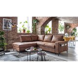 Miuform Rjava raztegljiva kotna sedežna garnitura iz umetnega usnja (levi kot) Lofty Lilly – | Shoptok.si