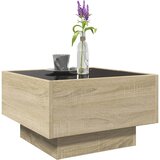  Stolić za kavu LED boja hrasta 50x50x30 cm konstruirano drvo | shoptok.hr