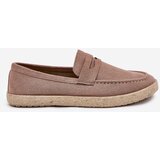 Boto Men's Moccasins With Braiding Dark Beige Fiamar | Shoptok.si