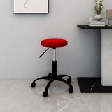 Maison Chic Vrtljiv pisarniški stol - računalniški stol vinsko rdeč žamet, (21784318) | Shoptok.si