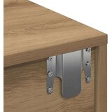 vidaXL Stenska polica s predali artisan hrast 60x26,5x15 cm inž. les | Shoptok.si