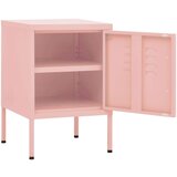  Noćni ormarići 2 kom ružičasti 35 x 35 x 51 cm čelični | shoptok.hr