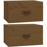  Zidni noćni ormarići 2 kom Smeđa boja meda 40 x 29,5 x 22 cm | shoptok.hr