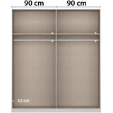 Rauch Möbel omara s klasičnimi vrati, bela, barve šampanjca | Shoptok.si