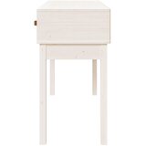 The Living Store Konzolni stol bijeli 114 x 40 x 75 cm od masivne borovine Cijene