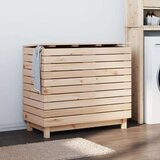 vidaXL Košara za perilo 88,5x44x76 cm trdna borovina | Shoptok.si