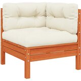  Kutna vrtna sofa s jastucima voštano smeđa od borovine | shoptok.hr