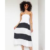Resti White polka dot maxi skirt PLUS SIZE - Clothing | Shoptok.si