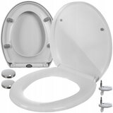 Univerzalna odstranjliva WC deska z mehkim zapiranjem bela | Shoptok.si
