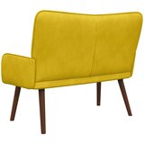 SOFA za dvije osobe Žuta 115 x 61 x 87 cm Baršun | Eponuda.com