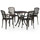  5-dijelni bistro set od lijevanog aluminija brončani | Eponuda.ba