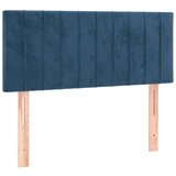  Posteljno vzglavje temno modro 100x5x78/88 cm žamet | Shoptok.si
